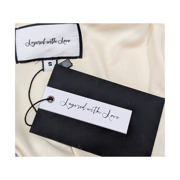 🎄✨ Layered With Love Silver Sequin One-Shoulder Holiday Party Dress Sz S NWT - Picture 4 of 6